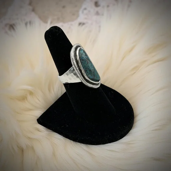 Vintage Silpada 925 Sterling Silver Auth Turquoise Ring |Size 7 | R3482 “Ripple” - Picture 4 of 16